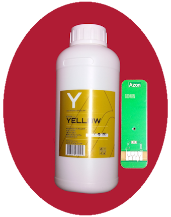 Azon Yellow Ink 700ml Chipped